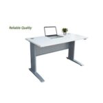 Stazion 1210 Modern Office Desk White with Drawers