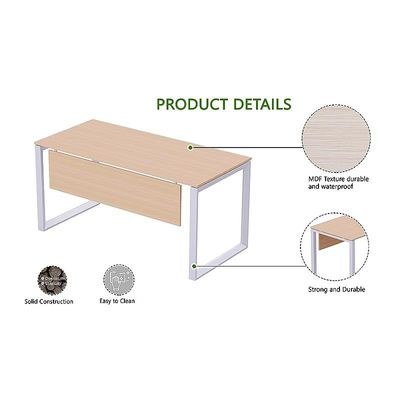Mahmayi Vorm 136-14 U-Shaped Conference Meeting Table for Office, School, or Classroom, Large 12 Person Capacity with Elegant Design and Durability, Ideal for Meetings, Events, Seminars, and Collaborative Workspaces (12 Seater, Oak) - Image 4