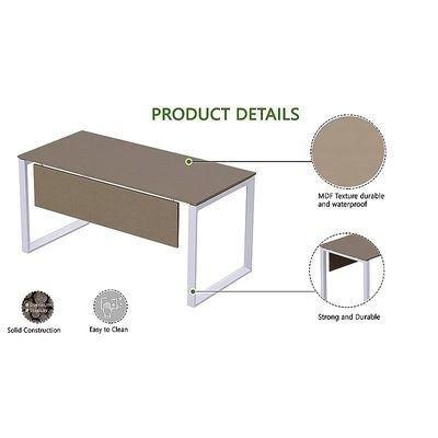 Mahmayi Vorm 136-16 U-Shaped Conference Meeting Table for Office, School, or Classroom, Large 12 Person Capacity with Elegant Design and Durability, Ideal for Meetings, Events, Seminars, and Collaborative Workspaces (12 Seater, Brown Linen) - Image 4