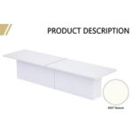 Ultra-Modern Conference Table for Office, Office Meeting Table, Conference Meetin Room Table - White, 480CM