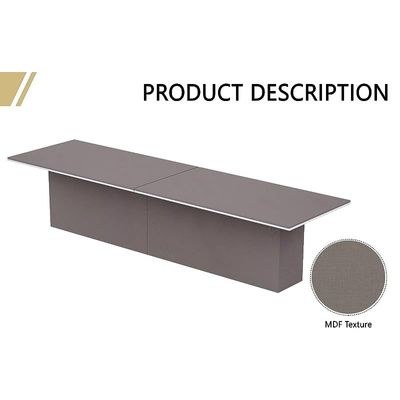 Modern Conference Table, Conference Meeting Table, Conference Room Table - Anthracite Linen, 480CM - Image 4