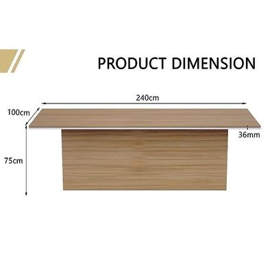 Newly Designed Conference Meeting Table for Office, Office Meeting Table, Conference Room Table - Coco Bolo, 240) CM - Image 3