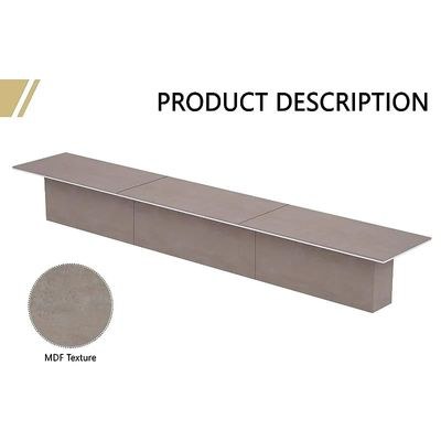 New Age Conference Table for Office, Office Meeting Table, Conference Room Table - Light Concrete, 600CM - Image 4
