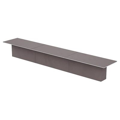 Simplistic Conference Table for Office, Office Meeting Table, Conference Room Table - Anthracite Linen, 600CM - Image 2