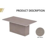 Modern Conference Table for Office, Conference Room Meeting Table - Light Concrete, 180CM