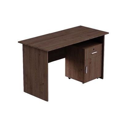 Mahmayi MP1 160x80 Writing Table with Mobile Drawer - Modern Office Desk for Home & Work, Ergonomic Design, Study Desk with Storage, Sturdy Computer Table for Office, Bedroom, Living Room (Brown) - Image 5