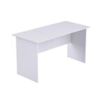 Study Writing Desk, MP1 160x80 Writing Table Without Drawers, Modern Home Office Desks for Student Study Laptop PC - White