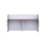REC-1 Reception Desk For Front Office Desk, Premium Quality Office Reception Desk (White-Coco Bolo)