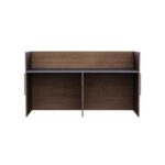 REC-1 Reception Desk For Front Office Desk, Premium Quality Office Reception Desk (Truffle Davos Oak-Dust Grey)