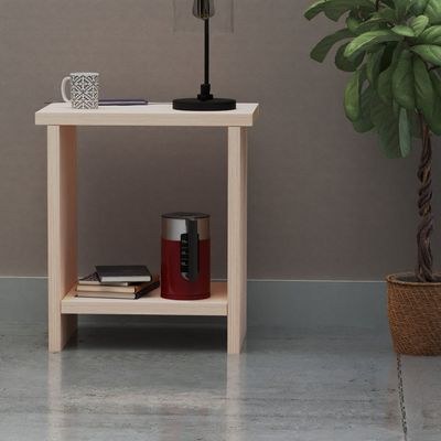 Mahmayi Limited Edition Wooden Night Stand - Newly Crafted Furniture for Offices, Bedrooms, and Living Rooms with Sturdy Legs for Elegance and Functionality - MP1 (Oak) - Image 4