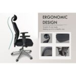 Ruvi 0266H02 High Back Chair Black Mesh