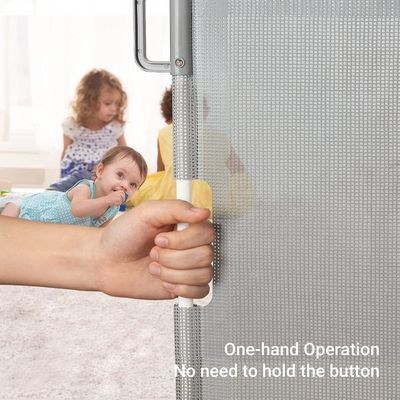 Baby Safe Retractable Mesh Gate - Grey - Image 2