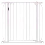 Baby Safe - Metal Safety LED Gate w / t 10cm Extension - White
