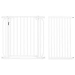 Baby Safe - Metal Safety LED Gate w / t 45cm Extension - White