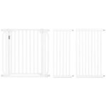 Baby Safe - Metal Safety LED Gate w / t 30 cm + 45 cm Extension - White