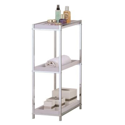 Zenments 3 Tier PP Tray Shelf Rack Stand, Slim Storage Organizer, Utility Shelf for Office, Kitchen, Mobile, Bathroom, Laundry Storage Shelf Rack - ZEN-258 - Image 3