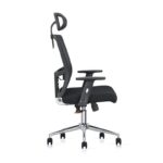 Ergonomic Mesh Computer Desk Chair MH-827 for Office and Gaming with headrest, back comfort and lumbar support BLACK
