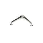 3 Seater Frame Airport Chair, visitor chair for Airport, Office, Hospital, School etc. with Metal frame & armrest, sit & back, Silver