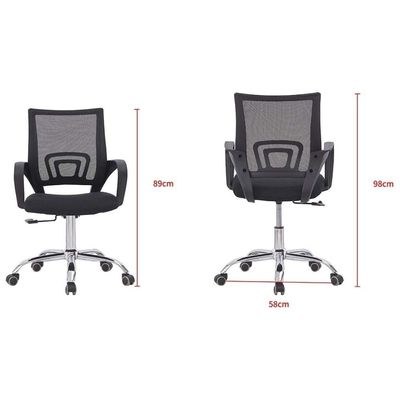 Premium Office Chair Ergonomic Designed Desk Chair Mid Back Adjustable Wide Seat Mesh Chair Black Sul1435 - Image 4