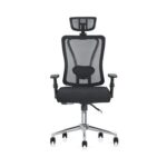 Computer Desk Chair With Headrest Black 61.6X54.6X49.2Cm