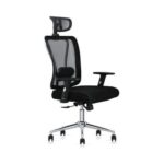 Computer Desk Chair With Headrest Black 61.6X54.6X49.2Cm