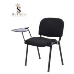 Modern Exam Chair With Note Paid Stand Black Color