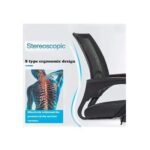 Premium Office Chair Ergonomic Designed Desk Chair Mid Back Adjustable Wide Seat Mesh Chair Black Sul1435