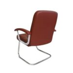Sulsha Modern Design Leather Visitor Chair With Steel Metal Frame Waiting Room Chair For Home Office And Hospital Chair