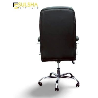Executive Ergonomic Office Chair Computer Desk Chair Pu Leather Steel Structure Smooth Lumbar Support With Adjustable Height Sul0280 - Image 2