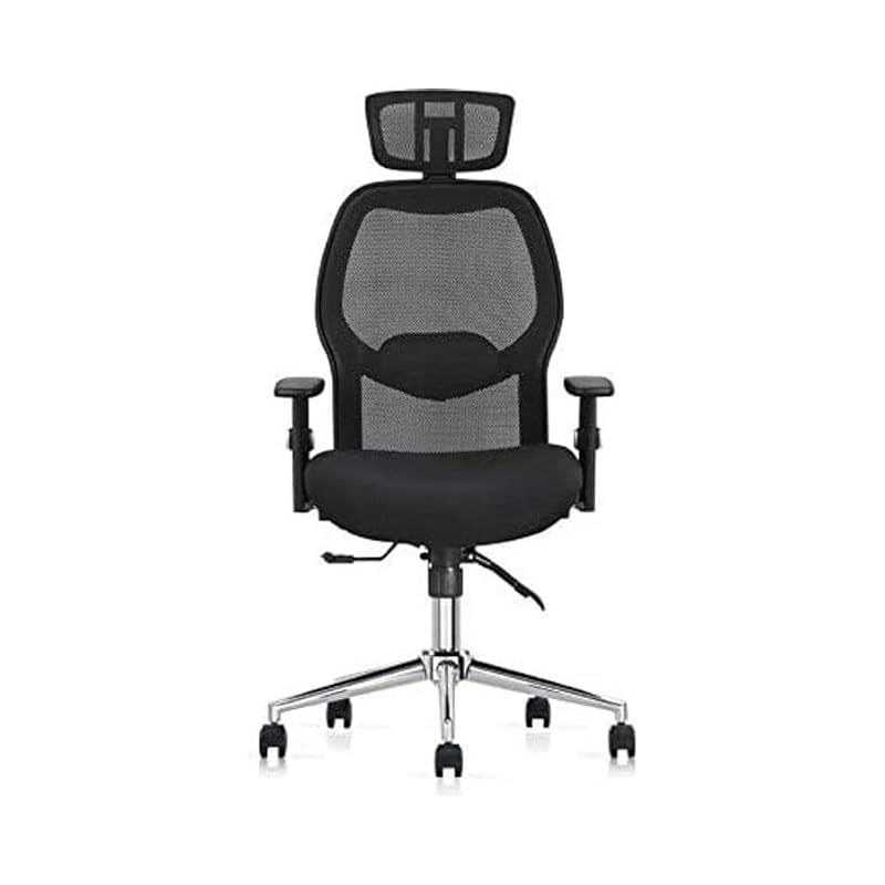 Ergonomic Computer Desk Chair For Office And Gaming With Headrest Black/Silver 68X58X32Cm - Image 3