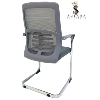 Modern Design Mesh Visitor Chair With Steel Metal Frame Waiting Room Chair For Home Office And Hospital-1 Sul0371 - Image 2