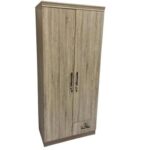 2 Door Wooden Wardrobe Cabinet Cupboard Engineered Wood Perfect Modern Stylish Heavy Duty