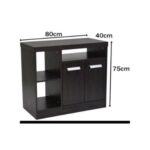 Classic L Shape Office Table With Side Drawers, Office Desk, Computer Table 180X80X75Cm