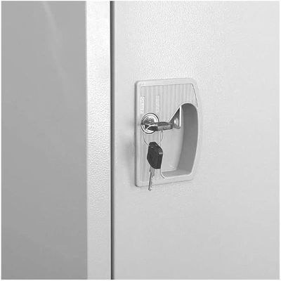 Sulsha Steel Locker Cabinet 2-Door File Storage Box Locker With Keys For Home, Office, School, Halls, Workplaces, Hospitals, Gyms, Factories, Bank, Money Locker Cabinet - Image 3