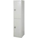 Sulsha Steel Locker Cabinet 2-Door File Storage Box Locker With Keys For Home, Office, School, Halls, Workplaces, Hospitals, Gyms, Factories, Bank, Money Locker Cabinet