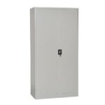 Best Steel Big size Metal Cupboard for home or Office MH-205-E Cupboard, Steel Filing Cupboard,Cabinet with Shelves Storage Compartment,Flush Key lock (Metal Grey)