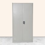 Best Steel Big size Metal Cupboard for home or Office MH-205-E Cupboard, Steel Filing Cupboard,Cabinet with Shelves Storage Compartment,Flush Key lock (Metal Grey)