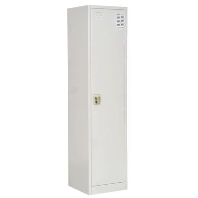 Sulsha Single Door Steel Cabinet - Grey- 183 X 45 X 40 cm