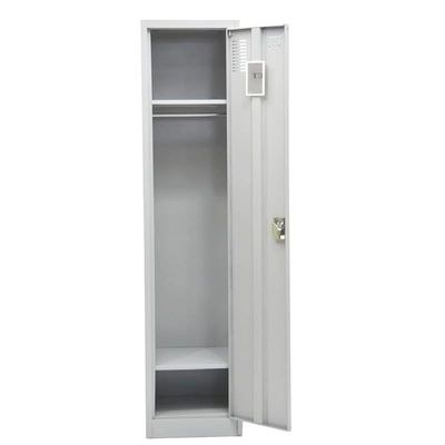 Sulsha Single Door Steel Cabinet - Grey- 183 X 45 X 40 cm - Image 2