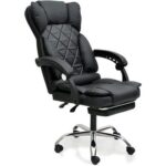 Premium Office Chair Ergonomic Designed Desk Chair Mid Back Adjustable Wide Seat Mesh Chair Black