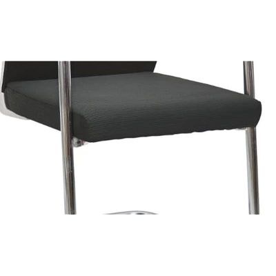 Modern Design Leather Visitor Chair With Steel Metal Frame Waiting Room Chair For Home Office And Hospital Chair - Image 3