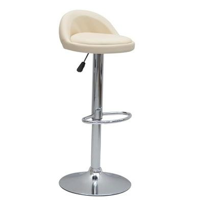 Height adjustable foot stool, bar chair, for home decoration, taburere high chair modern minimalist backrest bar stool (off-white)