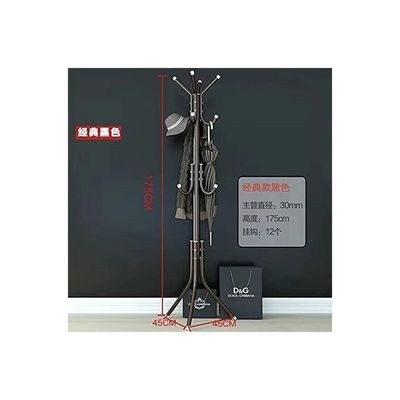 12 Hook Coat Racks Stand Black - Image 3