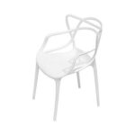 Maple Home Stackable Plastic Children Chair,Learning Durable Waterproof Kid-friendly Stool,White