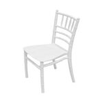 Maple Home Stackable Plastic Children Chair,Learning Durable Waterproof Kid-friendly Stool,White