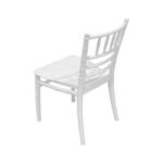 Maple Home Stackable Plastic Children Chair,Learning Durable Waterproof Kid-friendly Stool,White