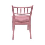 Maple Home Stackable Plastic Children Chair,Learning Durable Waterproof Kid-friendly Stool,Pink