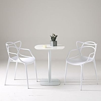 Maple Home Stackable Plastic Dining Chair Durable Waterproof Kitchen Living Indoor Outdoor Furniture - Image 4