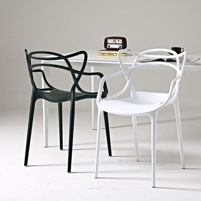 Maple Home Stackable Plastic Dining Chair Durable Waterproof Kitchen Living Indoor Outdoor Furniture - Image 5