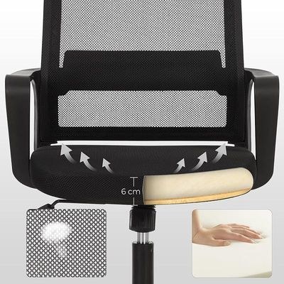 Songmics Low Back Mesh Office Chair, Swivel Chair, Adjustable Height, Tilt Mechanism, Breathable Mesh Seat Chair Black for Home, Office, Study Room - Image 5